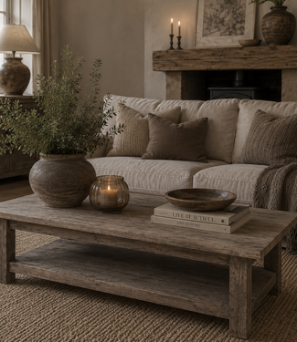 Luksa Home Collection Salontafel Auke | Antique Grey | H46 x B180 x D60 cm