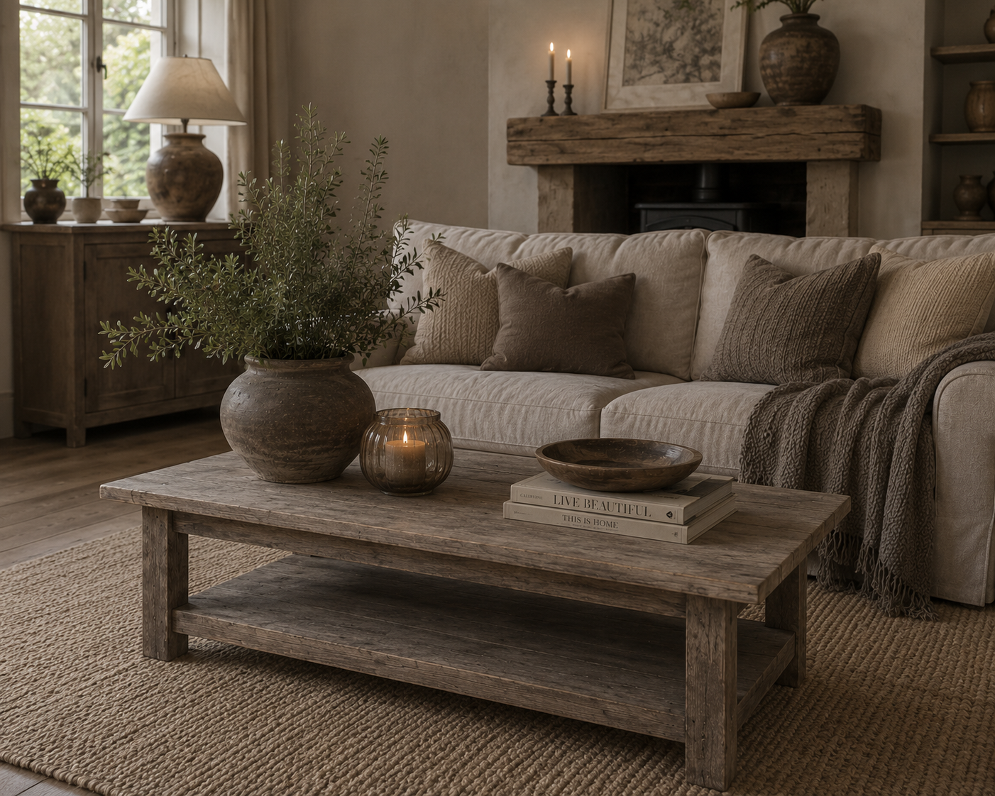 Luksa Home Collection Salontafel Auke | Antique Grey | H46 x B180 x D60 cm