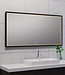 Wiesbaden Rechthoekige Condens-vrije LED Spiegel - Mat Zwart - 120 x 60 cm