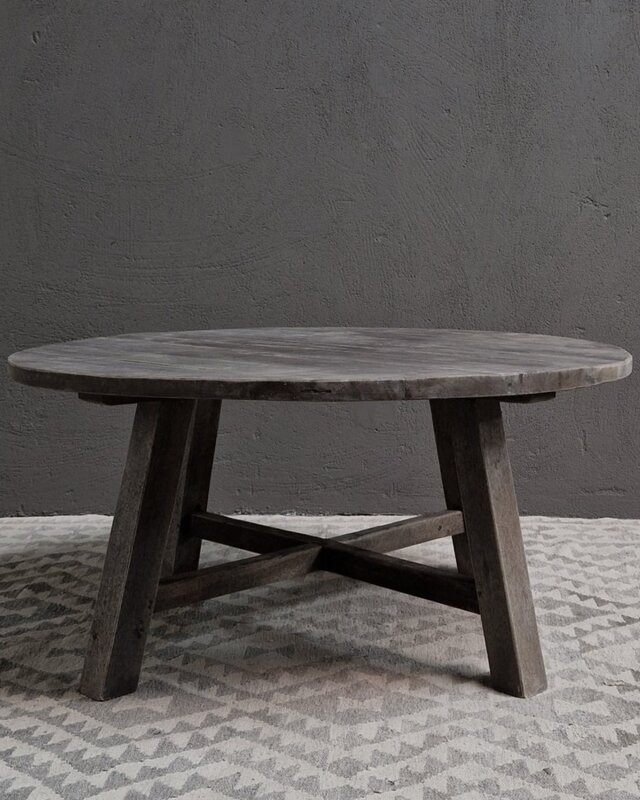 Luksa Home Collection Salontafel Swen | Antique Grey | H46 x D100 cm