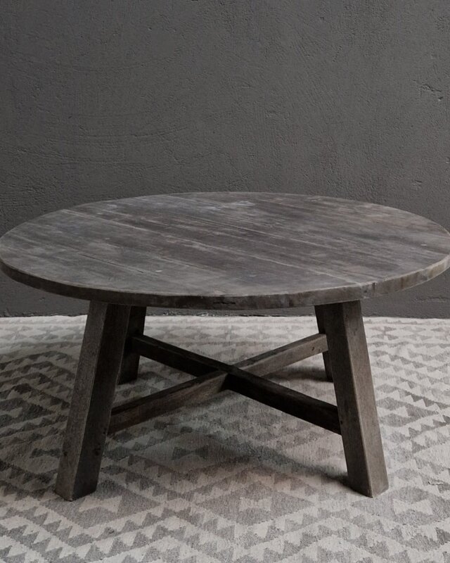 Luksa Home Collection Salontafel Swen | Antique Grey | H46 x D100 cm