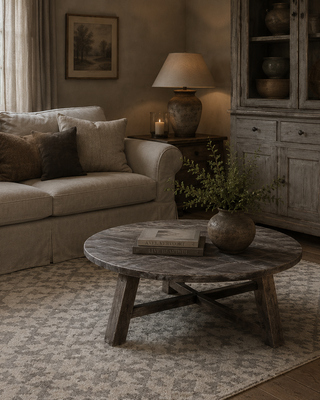 Luksa Home Collection Salontafel Swen | Antique Grey | H46 x D100 cm