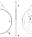 Wiesbaden Cinto Spiegel Rond Met Band - LED - Dimbaar - Condensvrij - 80 Cm Zwart