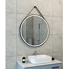 Cinto Spiegel Rond Met Band - LED - Dimbaar - Condensvrij - 80 Cm Zwart