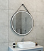 Wiesbaden Cinto Spiegel Rond Met Band - LED - Dimbaar - Condensvrij - 80 Cm Zwart