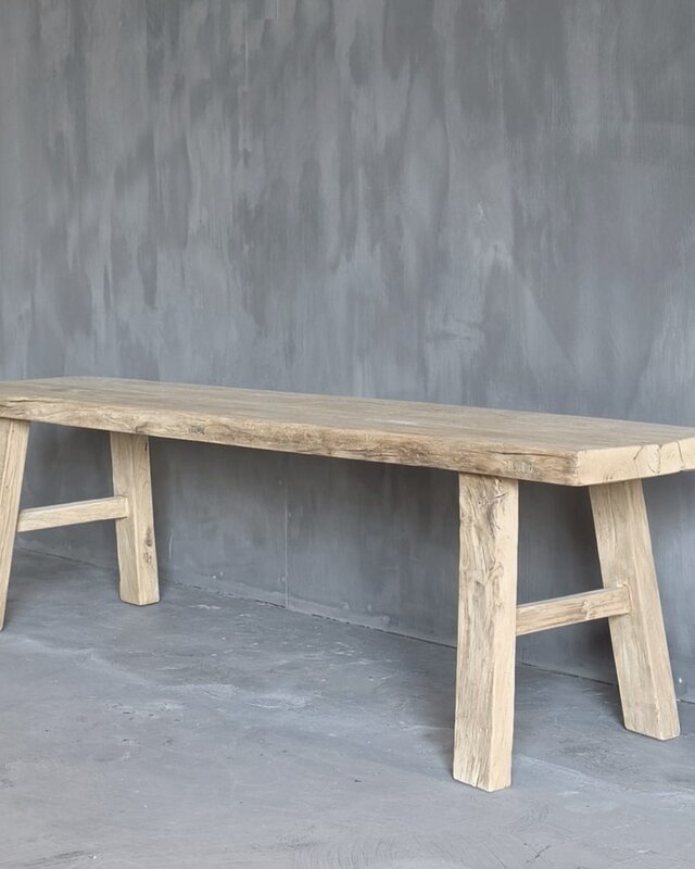 Luksa Home Collection Eetkamerbank Fedde Hout B180 x D38 x H50 Cm