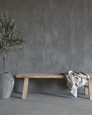 Luksa Home Collection Eetkamerbank Fedde Hout B180 x D38 x H50 Cm