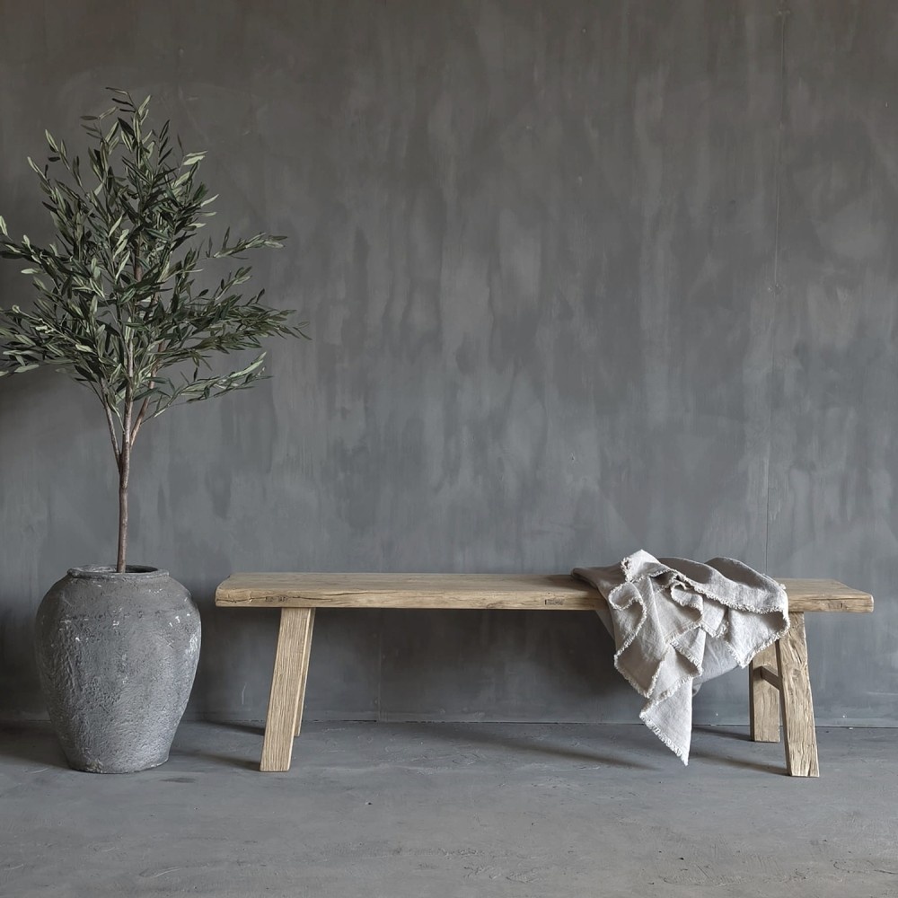 Luksa Home Collection Eetkamerbank Fedde Hout B180 x D38 x H50 Cm