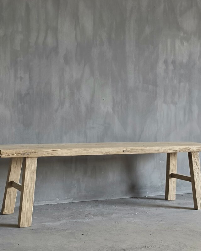 Luksa Home Collection Eetkamerbank Fedde Hout B180 x D38 x H50 Cm