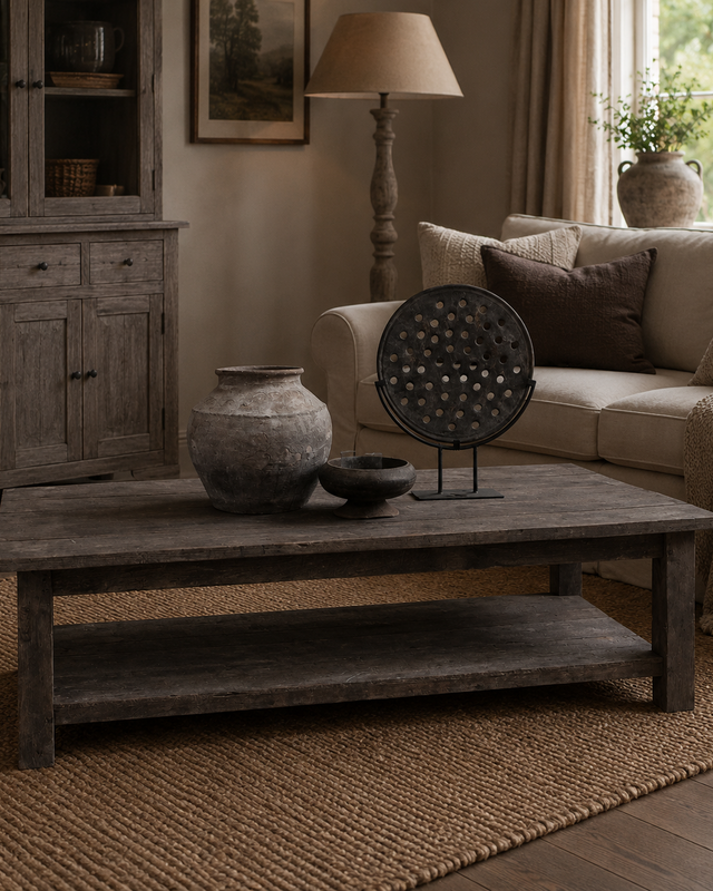 Luksa Home Collection Salontafel Auke | Antique Grey | H46 x B120 x D60 cm