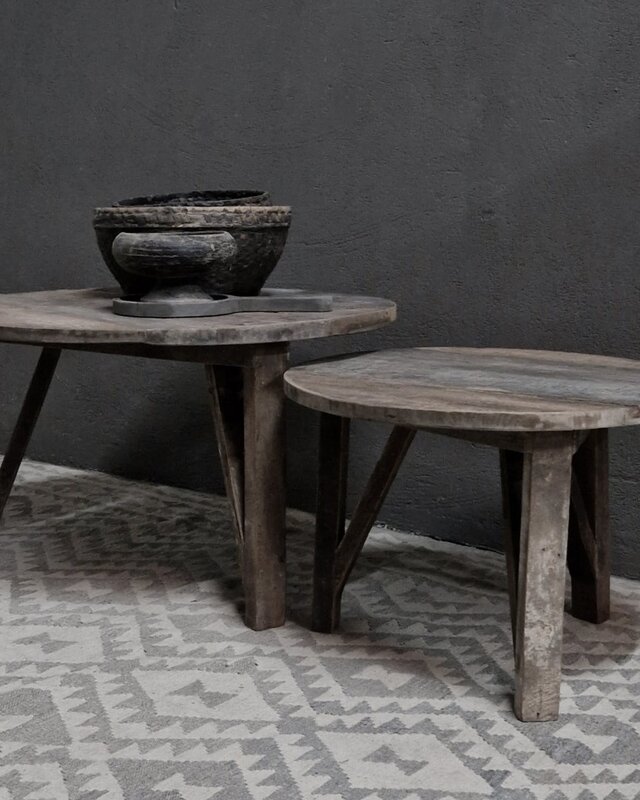 Luksa Home Collection Salontafel Tein | Set Van 2 | Antique Grey
