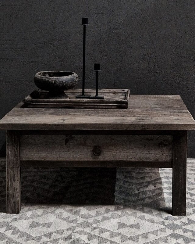 Luksa Home Collection Salontafel Tjarko | Antique Grey | H43 x B75 x D68 cm