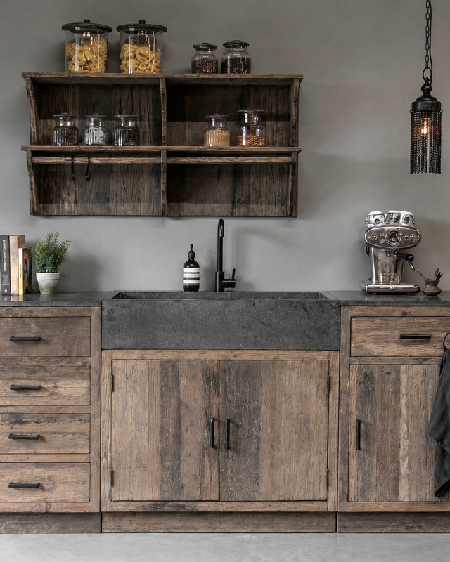 Rene Houtman Buitenkeuken Tropic Set 2 - B215 x D60 x H95 Cm - 3 Modules