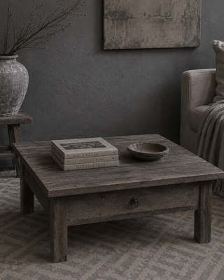 Luksa Home Collection Salontafel Tjarko | Antique Grey | H43 x B75 x D68 cm