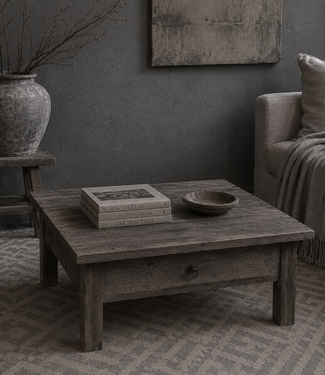 Luksa Home Collection Salontafel Tjarko | Antique Grey | H43 x B75 x D68 cm
