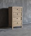Luksa Home Collection Dressoir Vince | 4 Lades | H100 x B55 x D40 cm