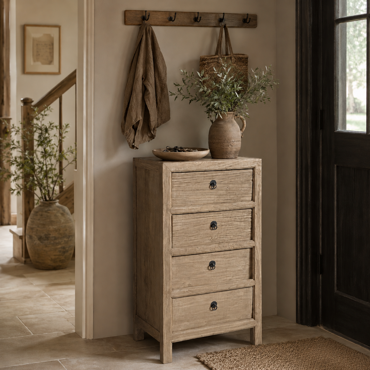 Luksa Home Collection Dressoir Vince | 4 Lades | H100 x B55 x D40 cm