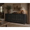 Dressoir Maya | Mat Zwart | H83 xB200 x D45 cm