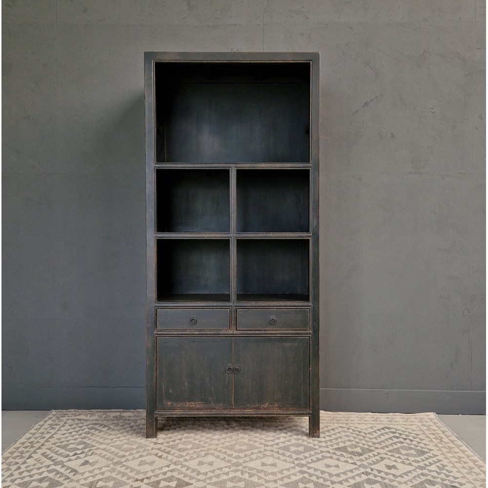 Luksa Home Collection Vakkenkast Juul | Matt Black | H220xB100xD44 cm