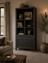 Luksa Home Collection Vakkenkast Juul | Matt Black | H220xB100xD44 cm