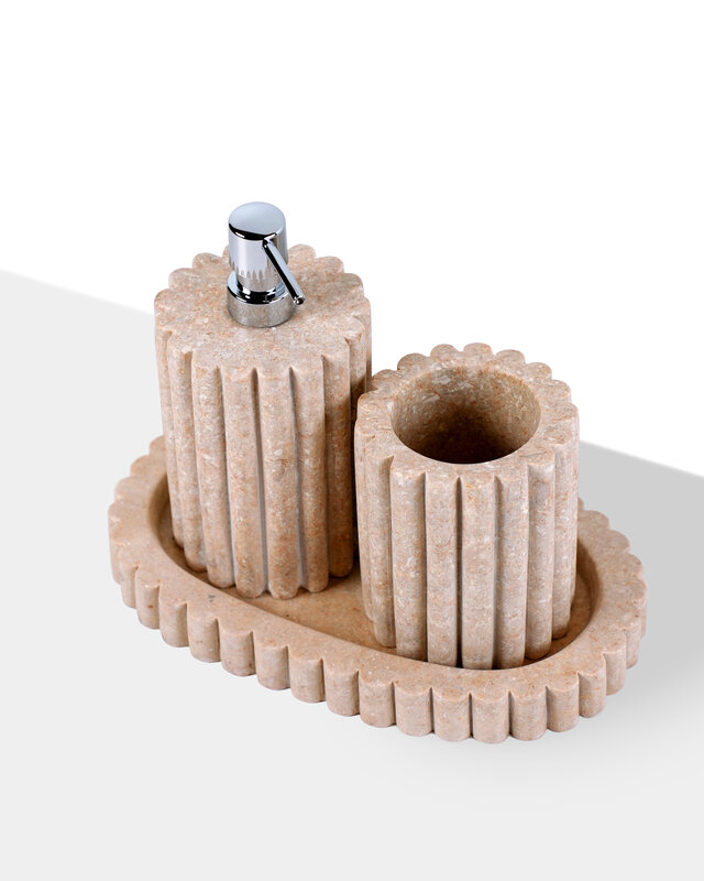 Loutro Bathroomware Badkamerset Met Zeeppompje Irini | Marmer