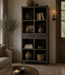 Luksa Home Collection Vakkenkast Coline | Matt Black | H225 x B100 x D44 cm
