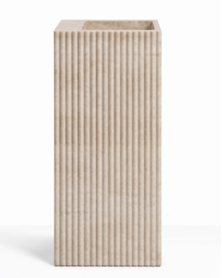 Loutro Bathroomware Vrijstaande Wastafel Irini | Marmer | H90xB40xD20 cm