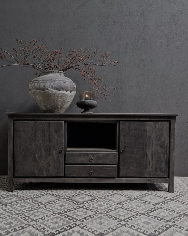 Luksa Home Collection Dressoir Stef | Antique Grey | H85 x B180 x D50 cm