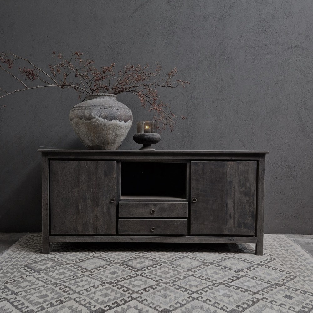 Luksa Home Collection Dressoir Stef | Antique Grey | H85 x B180 x D50 cm