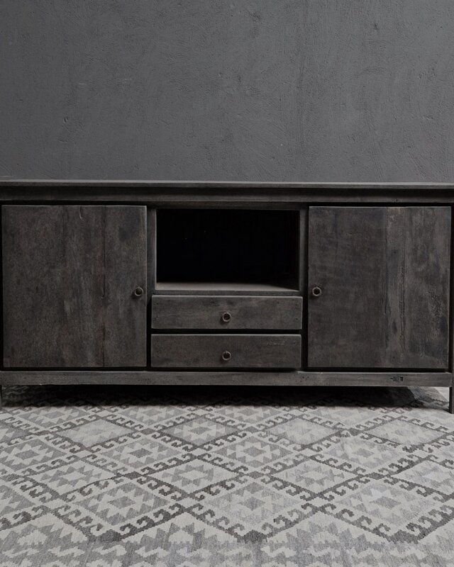 Luksa Home Collection Dressoir Stef | Antique Grey | H85 x B180 x D50 cm