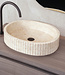 Loutro Bathroomware Waskom Jayda Ovaal | Marmer | 2 Maten