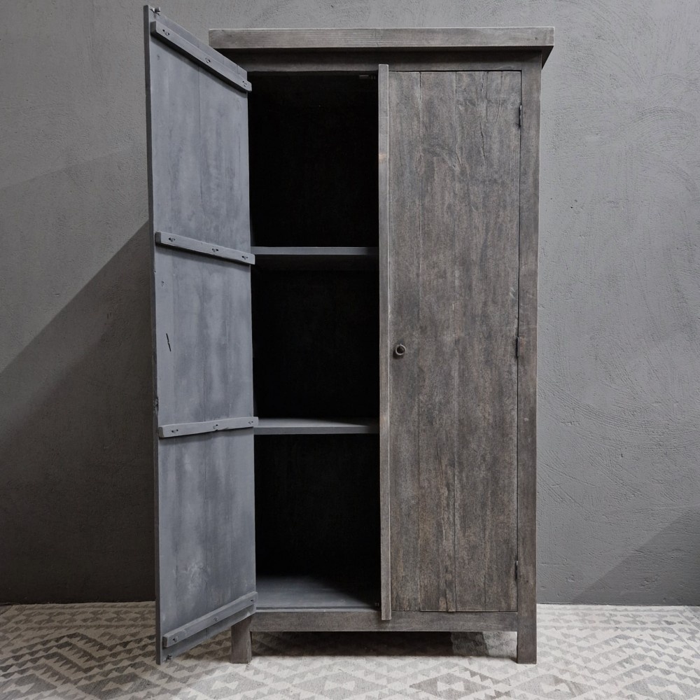 Luksa Home Collection Kast Giedo | Antique Grey | H190 x B100 x D50 cm
