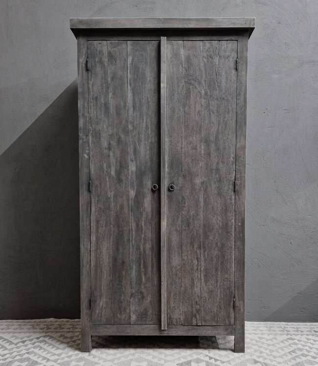 Luksa Home Collection Kast Giedo | Antique Grey | H190 x B100 x D50 cm