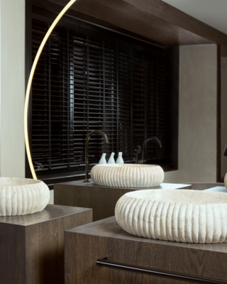 Loutro Bathroomware Waskom Agora Ovaal | Marmer | 2 Maten