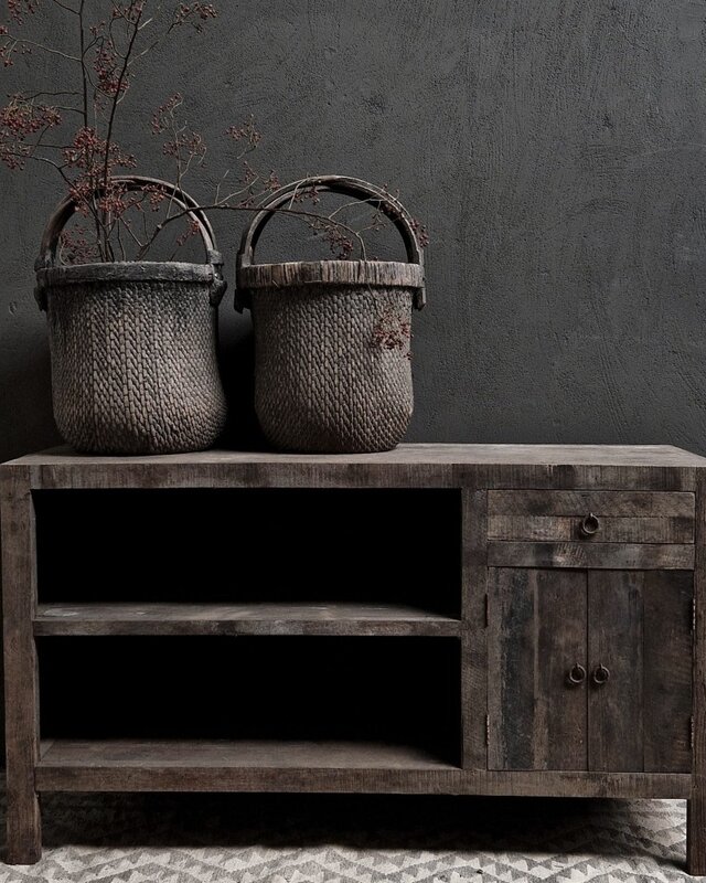 Luksa Home Collection Dressoir Boran | Antique Grey | H80 x B140 x D45 cm