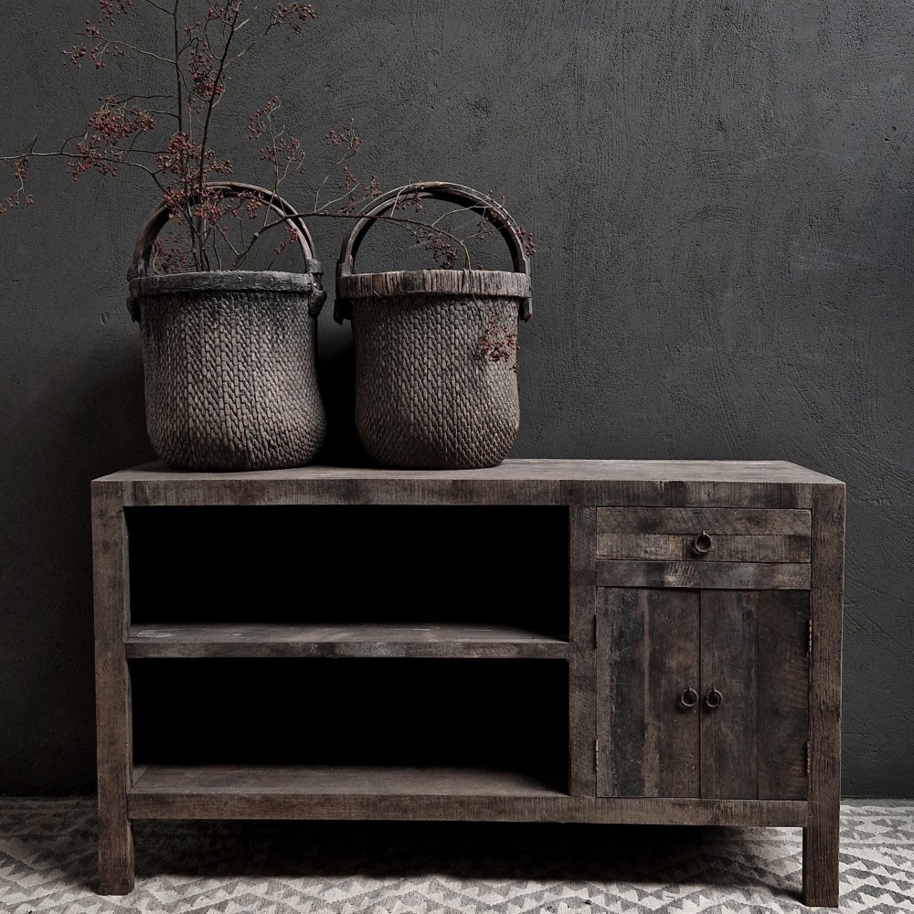 Luksa Home Collection Dressoir Boran | Antique Grey | H80 x B140 x D45 cm