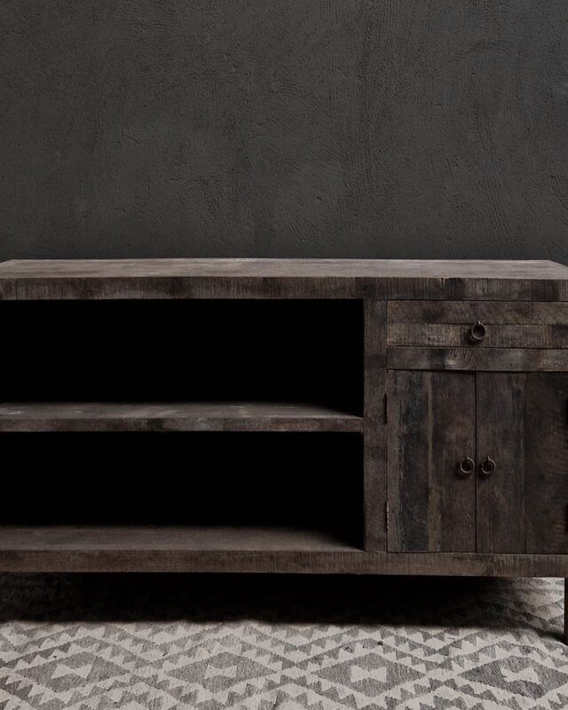 Luksa Home Collection Dressoir Boran | Antique Grey | H80 x B140 x D45 cm
