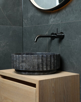 Loutro Bathroomware Waskom Odyssee | Marmer | 3 Kleuren | H15xØ40 cm