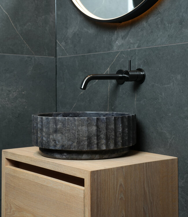 Loutro Bathroomware Waskom Odyssee | Marmer | 3 Kleuren | H15xØ40 cm