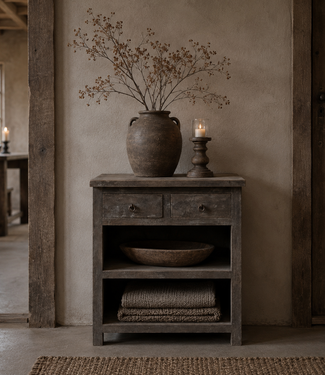 Luksa Home Collection Dressoir Dana | Antique Grey | H85 x B80 x D40 cm