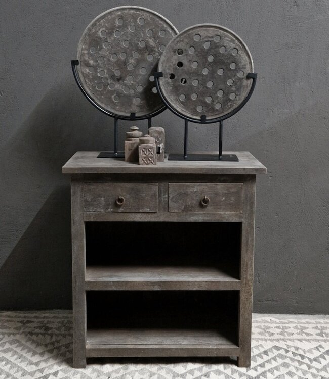 Luksa Home Collection Dressoir Dana | Antique Grey | H85 x B80 x D40 cm