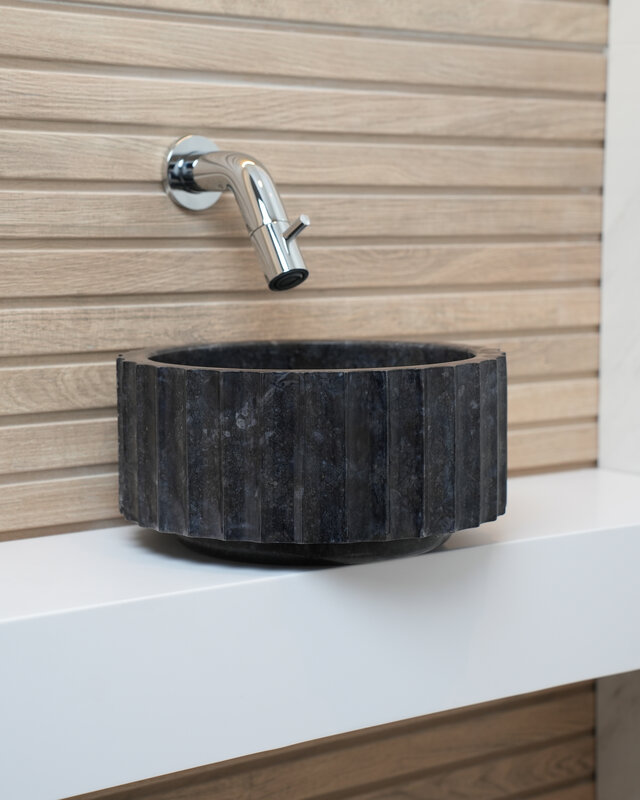 Loutro Bathroomware Waskom Odyssee Mini | Marmer | 3 Kleuren | H15xØ25 cm