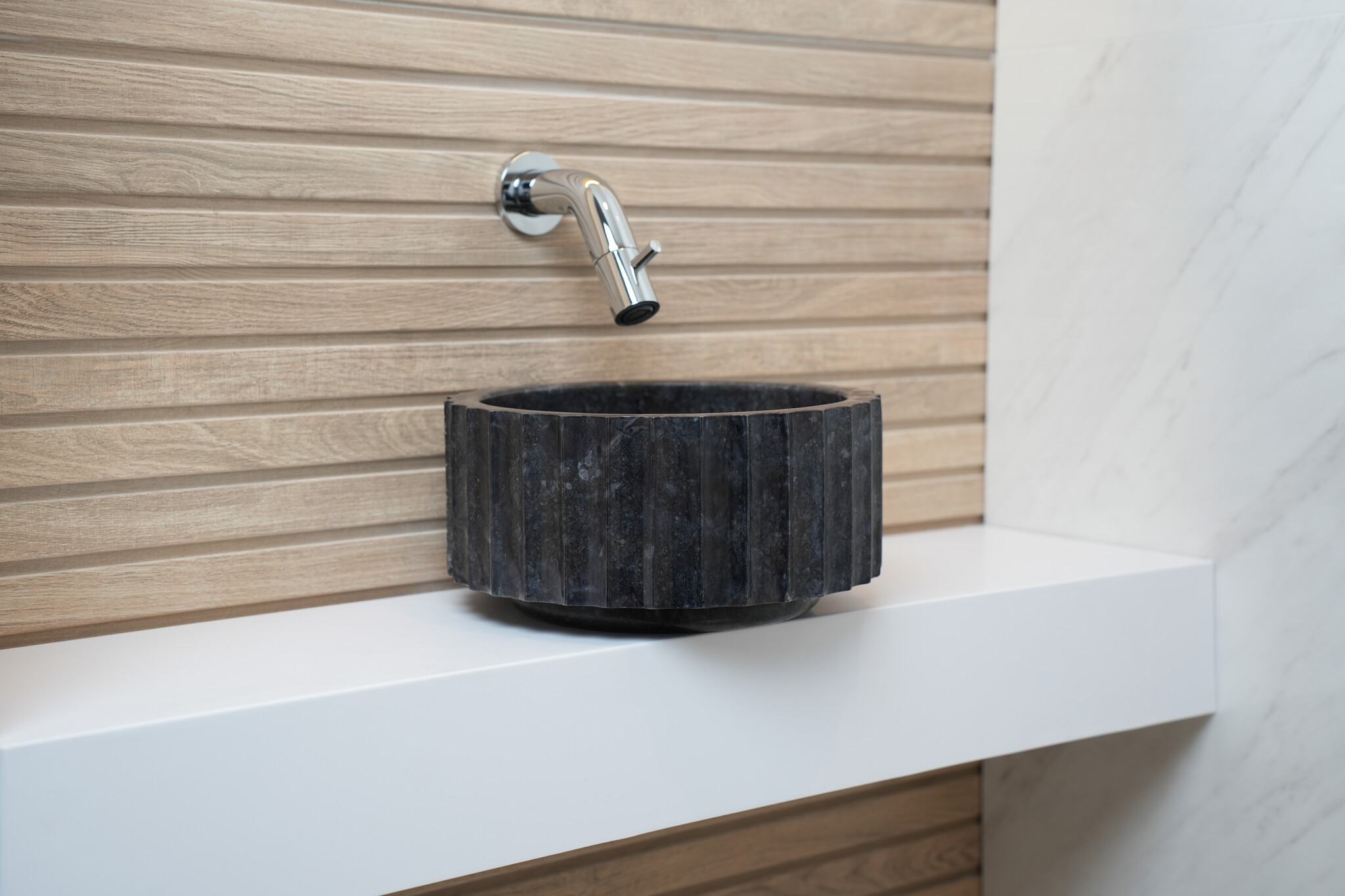 Loutro Bathroomware Waskom Odyssee Mini | Marmer | 3 Kleuren | H15xØ25 cm