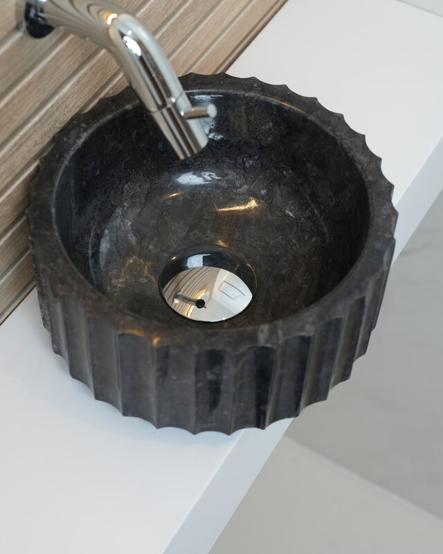 Loutro Bathroomware Waskom Odyssee Mini | Marmer | 3 Kleuren | H15xØ25 cm