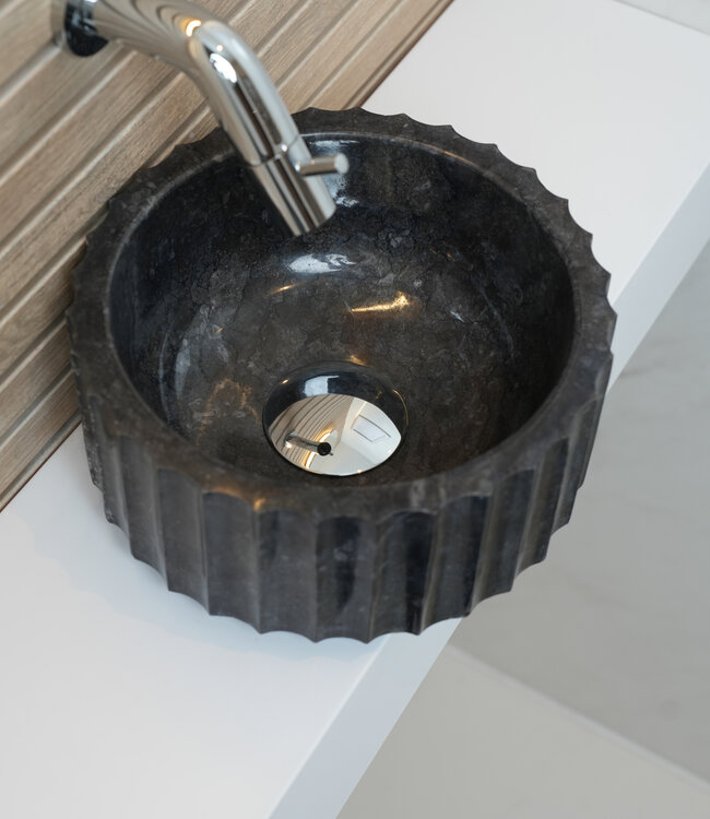 Loutro Bathroomware Waskom Odyssee Mini | Marmer | 3 Kleuren | H15xØ25 cm
