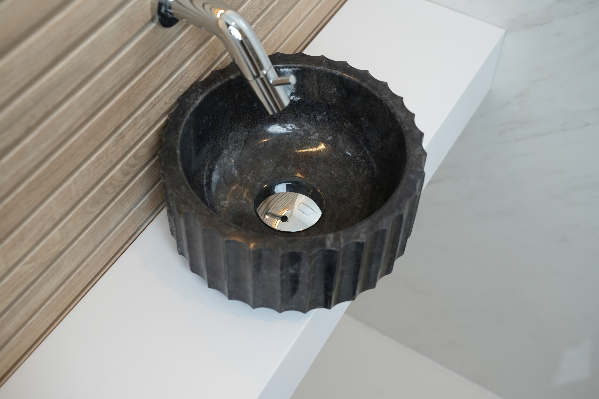 Loutro Bathroomware Waskom Odyssee Mini | Marmer | 3 Kleuren | H15xØ25 cm