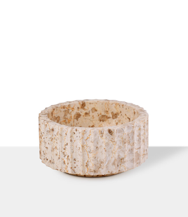 Loutro Bathroomware Waskom Odyssee Mini | Marmer | 3 Kleuren | H15xØ25 cm