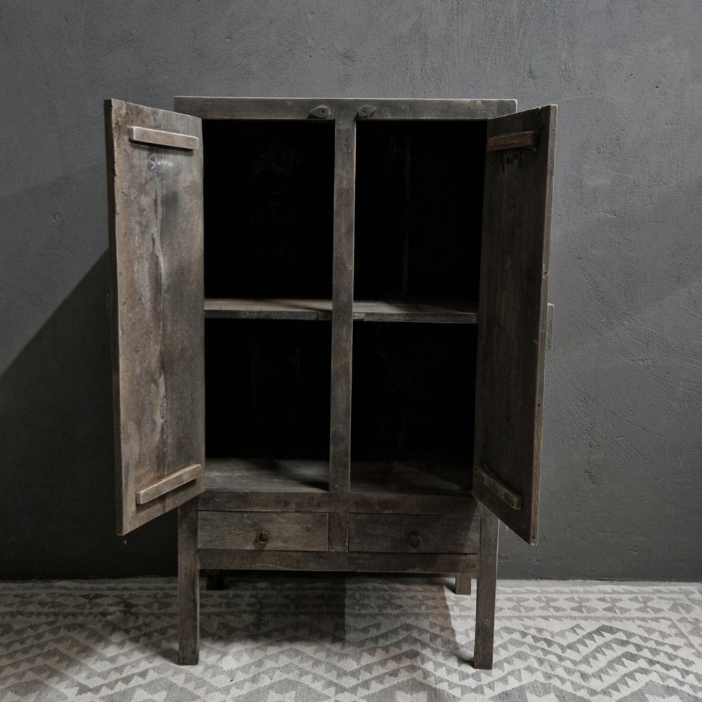 Luksa Home Collection Kast Loes | Antique Grey | H140 x B80 x D45 cm