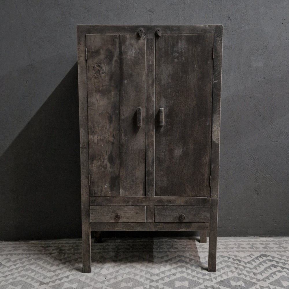Luksa Home Collection Kast Loes | Antique Grey | H140 x B80 x D45 cm