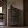 Kast Loes | Antique Grey | H140 x B80 x D45 cm